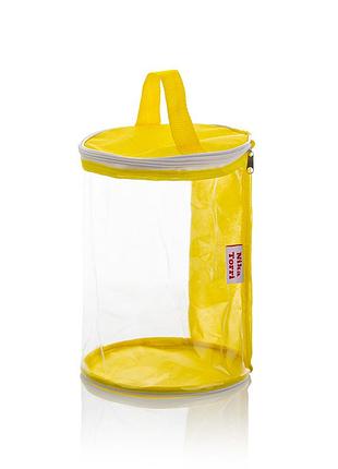 Косметичка-цилиндр із спанбонда nika torri лімон