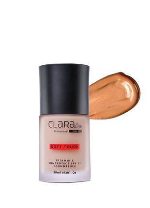 Тональная основа hd soft touch с spf 15 claraline 715 natural beige,30 ml