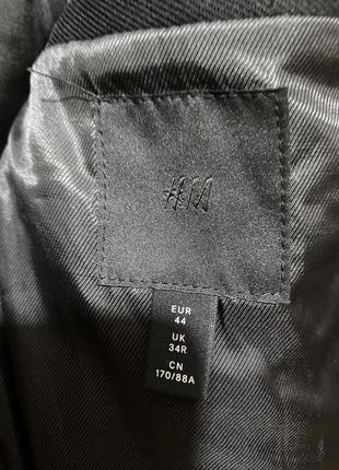 Пальто черное коттон h&m8 фото