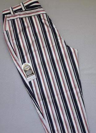 Трендовые стильные стрейчевые брюки капри в разноцветные полосы большого размера  walbusch7 фото