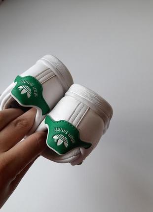 Кеди adidas 21р, білі кеди adidas 13 см стелька 5