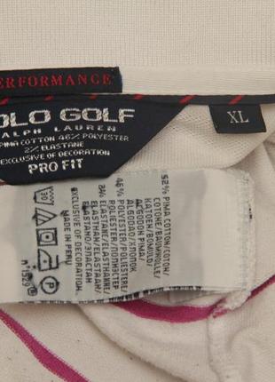 Polo ralph lauren golf xl performance fit поло из хлопка пике3 фото