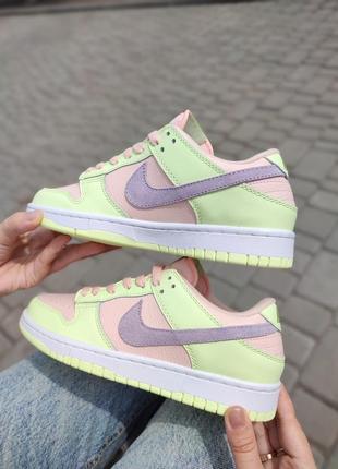 Nike sb dunk low lime peach9 фото