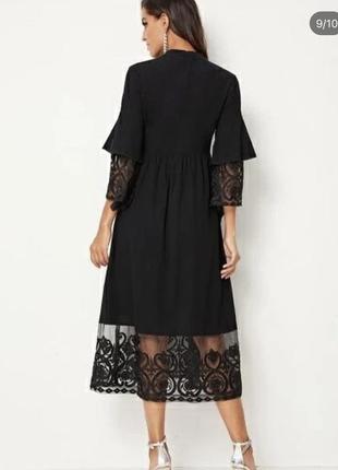 Платье с кружевом shein