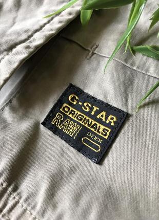 Мужская светлая бежевая демисезонная куртка overshirt g-star raw 3301 оригинал ветровка жакет поло raw denim7 фото