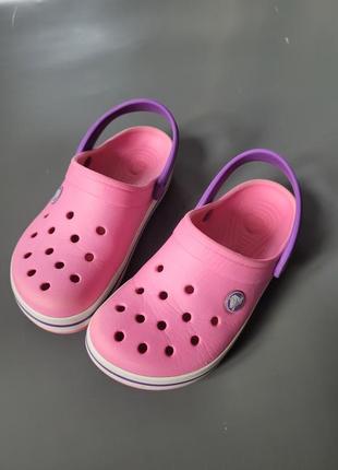 Сабо крокси шльопки crocs на дівчинку розмір 31