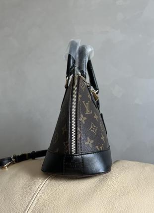 Женская сумка в стиле louis vuitton alma brown/black3 фото