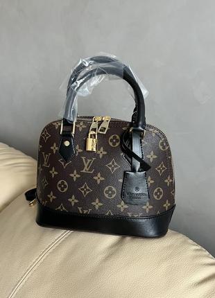 Женская сумка в стиле louis vuitton alma brown/black2 фото