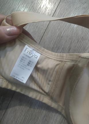 34ff,75g,freya, базовый бесшовный  формованный телесный, нюдовый бюстгальтер балконет idol molded ba5 фото