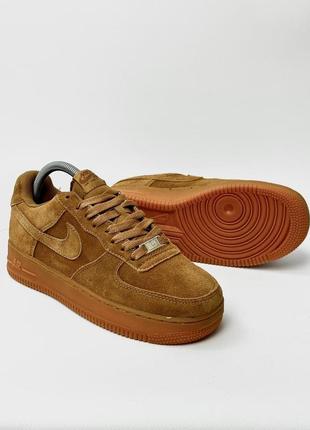 Кросівки nike air force (замша) camel color6 фото