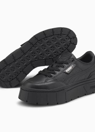 Шкіряні кросівки mayze stack puma