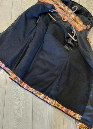 Яркая теплая куртка радужный зигзаг, украина 46-48 размер10 фото