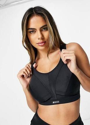 34dd, 75е,shock absorber sport bra,d+ max support, черный спортивный бюстгальтер