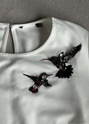 Блузка с птичками2 фото