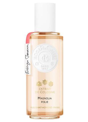 Парфуми одеколон у спреї roger &amp; gallet extrait de cologne magnolia folie 100ml (коробочка пошкоджена2 фото