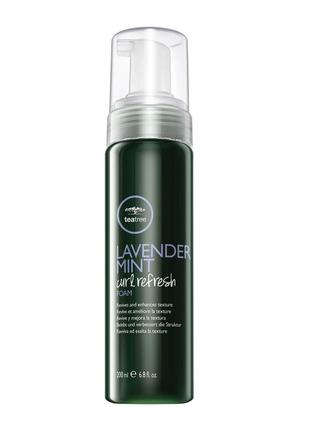 Освежающая пена мусс для кудрявых волос paul mitchell tea tree lavender mint curl refresh foam 200ml2 фото
