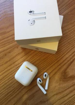 Наушники apple airpods 1 оригинал2 фото