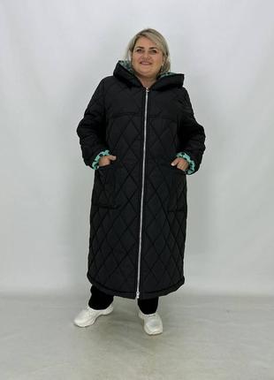 Жіноче пальто великі розміри3 фото