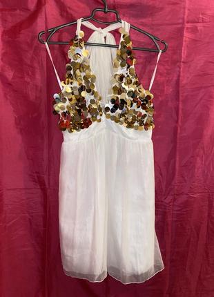 Платье платье выпускное вечернее коктейльное паетки шифон l