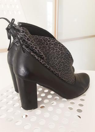 Ботильоны черные 39 кожа