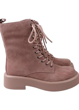 Ботинки женские melanda капучино натуральная замша, 41
