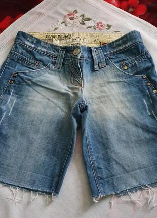 Шорти джинсові вільні на літо1 фото