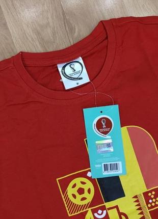 Чоловіча футболка fifa, розмір m, червоний6 фото