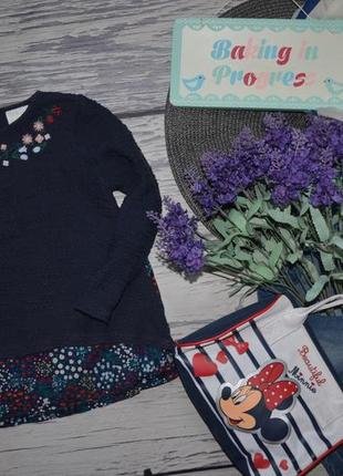 2 - 3 роки 98 см фірмовий реглан кофта кофточка туничка модниці квіти