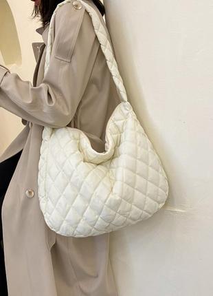 Сумка шоппер (молочная)