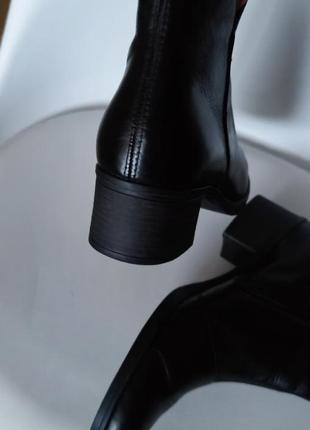 Демисезонные кожаные ботинки с ортопедической стелькой от швейцарского бренда3 фото