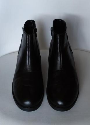 Демисезонные кожаные ботинки с ортопедической стелькой от швейцарского бренда4 фото