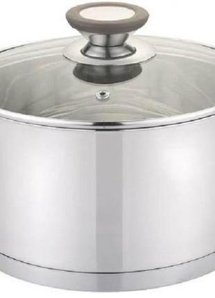 Каструля зі скляною кришкою gusto level gt-1103-16 16 см 1.9 л