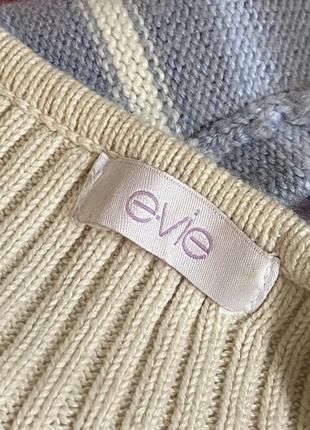 Кофта свитер бежевий жіночий з вирізом v джемпер5 фото