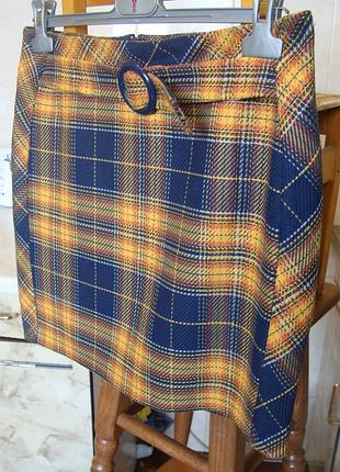 Спідниця жовто-синя