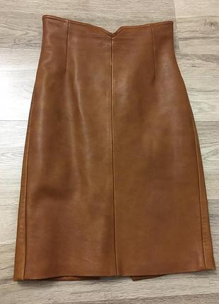 Юбка кожаная