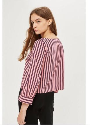 Трендовая котоновая оверсайз блуза от 👍 🔥topshop