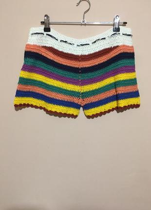 Вязанные шорты glamourous sundown crochet shorts6 фото