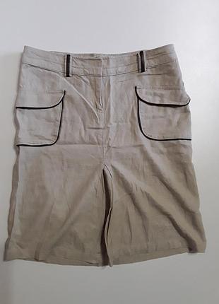 Фирменная льняная юбка