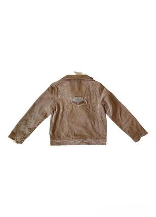 Вельветова куртка піджак для хлопчика  бежева-коричневого кольору осінь, весна, літо 122 розмір  вн-403 фото