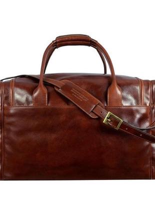 Trw велика італійська шкіряна дорожня сумка коричнева time resistance 51917016 фото