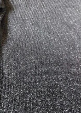 Лонгслив, лёгкий вискозный свитер градиент градиент серебристо-серого цвета размер l xl10 фото