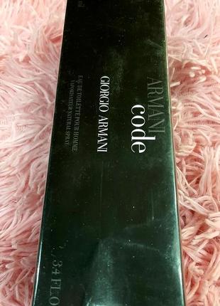 Новогодние скидочки!!! giorgio armani armani code 100ml абсолютно новый запечатан (лиц.)