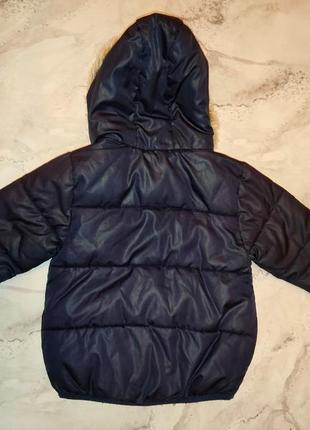 Осенняя куртка на девочку, бренда next , синего цвета, 104 см, 3-4 года5 фото