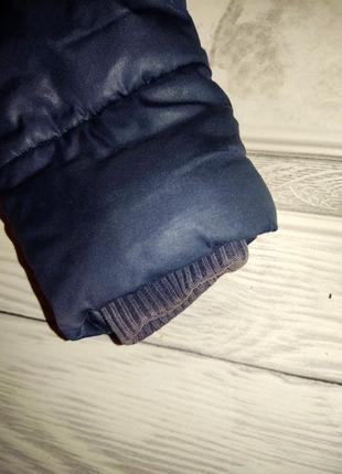 Осенняя куртка на девочку, бренда next , синего цвета, 104 см, 3-4 года7 фото