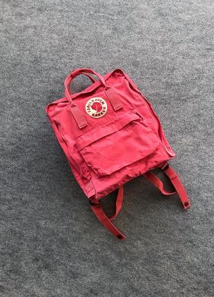 Оригінальний портфель, рюкзак fjallraven kanken classic unisex backpack flamingo pink1 фото