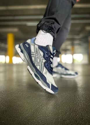 🍁☘️asics gel nyk navy steel☘️🍁  кроссовки мужские ассикс, кроссовки асикс мужские, мужские кроссовки ассикс3 фото