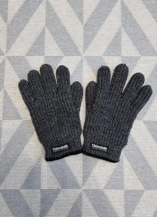Перчатки мужские вязаные, перчатки thinsulate1 фото