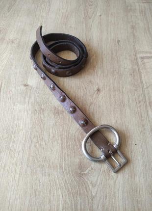 Оригинальный женский кожаный ремень  post &co,  ручная работа, италия, р.95.