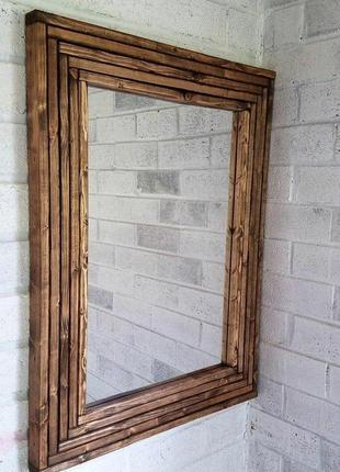 Зеркало в деревянной раме (размер под заказ)