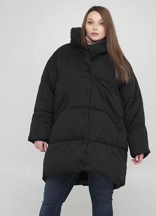 Зимова куртка чорна monki